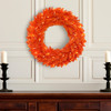 24“ Battery Operated Pre-Lit Orange Wreath