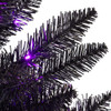 3' Pre-lit Black Potted Tree With Purple 5MM LED Lights