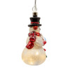 5“ Hershey's™ Illuminated Gems Pre-Lit USB Snowman Glass Ornament