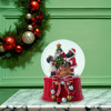 100MM Musical Wind-Up African American Santa Water Globe