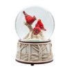 100MM Wind Up Musical Cardinals Water Globe