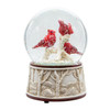 100MM Wind Up Musical Cardinals Water Globe
