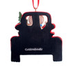 Golden Doodle In Back Of Truck Ornament For Personalization