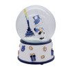 100MM Musical Wind-Up Hanukkah Snowman Water Globe