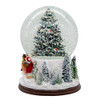 100MM Wind-Up Musical Santa With Christmas Tree Water Globe