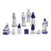 Porcelain Delft Nativity Set With 11 Pieces