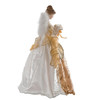 17" Un-Lit Ivory and Gold Angel Tree Topper