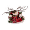 14" Un-Lit Red Angel Tree Topper