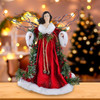 14" Un-Lit Red Angel Tree Topper