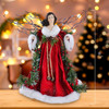 14" Un-Lit Red Angel Tree Topper
