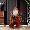 20“ Sugar Fruit Santa With Fruit Wreath