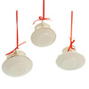 Porcelain Holiday Formal Tea Cup Ornaments, 3 Assorted