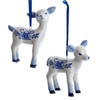 Porcelain Baby Deer Ornaments, 2 Assorted