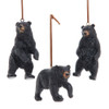 Bear Ornaments, 3 Assorted