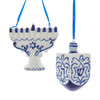 Porcelain Hanukkah Ornaments, 2 Assorted