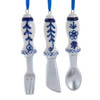 Porcelain Cutlery Ornaments, 3 Assorted