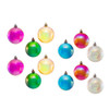 60MM Shatterproof Multicolor Iridescent Ball Ornaments, 12-Piece Box