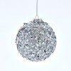 100MM Silver Glittered Ball