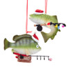 Fish Fishing Ornaments, 2 Assorted
