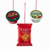 Tortilla Chips, Salsa & Guacamole Dipping Sauce Ornaments, 3 Assorted