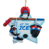 Hockey Star Ornament For Personalization