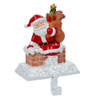 Santa With Gift Box Stocking Hanger