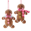 Gingerbread Man Ornaments, 2 Assorted