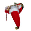 18“ Santa With Gift Bag & Scepter Table Piece