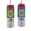 “It's Noon Somewhere“ Can Ornaments, 2 Assorted