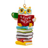 “Love To Read“ Hanging Owl Ornament