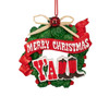 “Merry Christmas Y'All“ Cactus Wreath Ornament