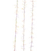 9.8' 300L Dual Color (Warm White & Multicolor) Superbright LED Silver Wire Cluster Garland