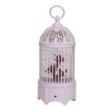10.25“ Battery-Operated LED Bird Cage Lantern With Motion