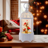 10.25“ Battery-Operated LED Bird Cage Lantern With Motion