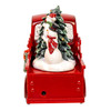 9.5" Battery Operated USB LED Lighted Santa & Christmas Tree In Truck Water Globe