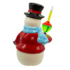 Ceramic Snowman With Bubble Light