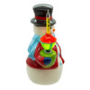 Ceramic Snowman With Bubble Light