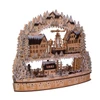 Battery Operated LED Village With Motion
