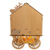 Battery-Operated Light-Up LED Musical Wooden Wagon Christmas Village Scene