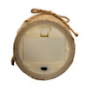 6“ LED Battery Operated Ivory & Rope Flicker Flame Candle