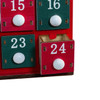 15.75" Battery Operated Wooden LED Lighted Advent Calendar
