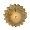 9“ Battery Operated Gold Christmas Tree Candle With LED Flicker Flame