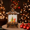 8.86“ Battery Operated LED Santa Swirling Water Lantern