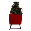 24" Battery Operated Musical LED Santa In Metal Sleigh Table Piece