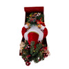 24" Battery Operated Musical LED Santa In Metal Sleigh Table Piece