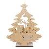 13" Battery Operated 10-Light Tree With Village Scene