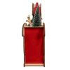 13.77" Battery Operated LED Lighted Sleigh With Village Scene Table Piece
