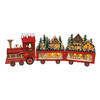 22.24" Battery Operated LED Lighted Train With Santa & Home Scene Table Piece