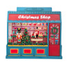 8.375“ Battery Operated USB LED Lighted Christmas Shop With Spinning Glitter Water