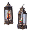 Battery Operated LED Multicolor Santa & Snowman Lanterns, 2 Assorted
